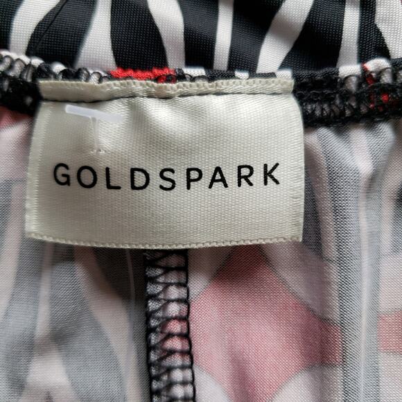 NEW Goldspark Geometric Scoop Tunic Red Blouse Small - Picture 10 of 10